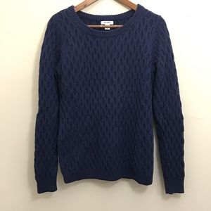 Old Navy Dark Blue Textured Sweater